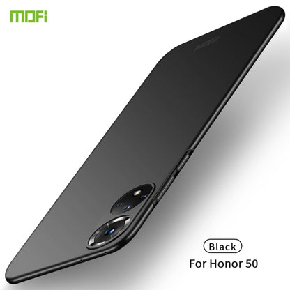 For Honor 50 MOFI Frosted PC Ultra-thin Hard Case(Black) - Honor Cases by MOFI | Online Shopping South Africa | PMC Jewellery