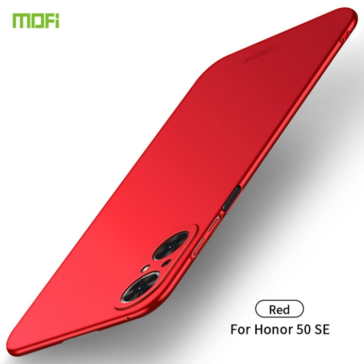For Honor 50 SE MOFI Frosted PC Ultra-thin Hard Case(Red) - Honor Cases by MOFI | Online Shopping South Africa | PMC TechLife | Buy Now Pay Later Mobicred