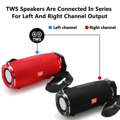 T&G TG187 Portable Waterproof Wireless Bass Surround Bluetooth Speaker with Shoulder Strap, Support FM / TF  Card(Green) - Desktop Speaker by T&G | Online Shopping South Africa | PMC Jewellery | Buy Now Pay Later Mobicred