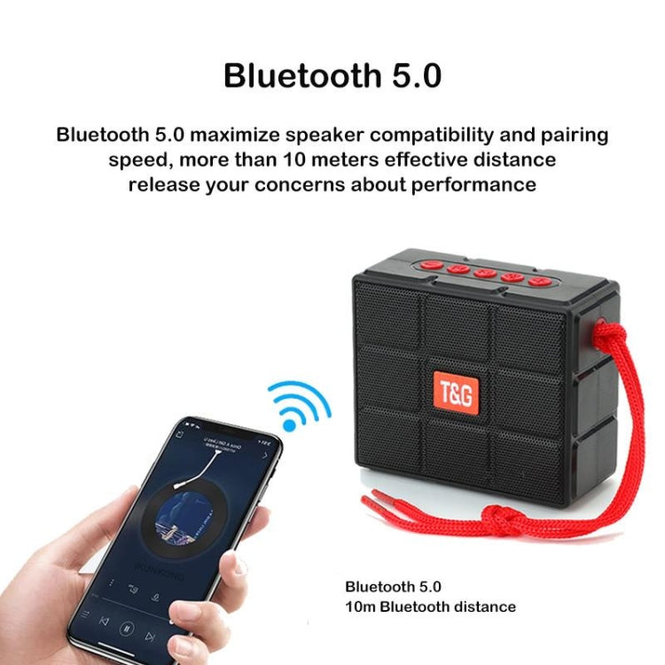 T&G TG311 LED Flashlight Portable Bluetooth Speaker, Support TF Card / FM / 3.5mm AUX / U Disk(Red) - Desktop Speaker by T&G | Online Shopping South Africa | PMC Jewellery | Buy Now Pay Later Mobicred