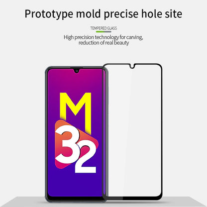 For Samsung Galaxy M32 MOFI 9H 2.5D Full Screen Tempered Glass Film(Black) - Galaxy Tempered Glass by MOFI | Online Shopping South Africa | PMC Jewellery