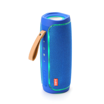 T&G TG287 LED Flashing Light Bluetooth Speaker Portable Wireless Stereo Bass Subwoofer FM / TF / USB(Blue) - Desktop Speaker by T&G | Online Shopping South Africa | PMC Jewellery | Buy Now Pay Later Mobicred