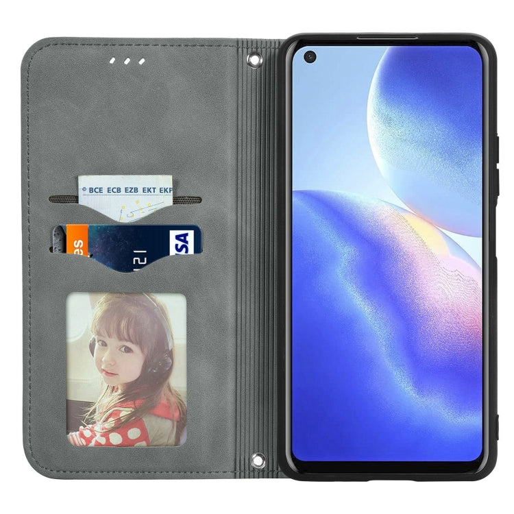 For Blackview A90 Retro Skin Feel Business Magnetic Horizontal Flip Leather Case with Holder & Card Slots & Wallet & Photo Frame(Gray) - More Brand by PMC Jewellery | Online Shopping South Africa | PMC Jewellery | Buy Now Pay Later Mobicred