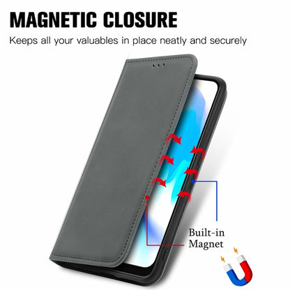 For Blackview A80 / A80s Retro Skin Feel Business Magnetic Horizontal Flip Leather Case with Holder & Card Slots & Wallet & Photo Frame(Gray) - More Brand by PMC Jewellery | Online Shopping South Africa | PMC Jewellery | Buy Now Pay Later Mobicred