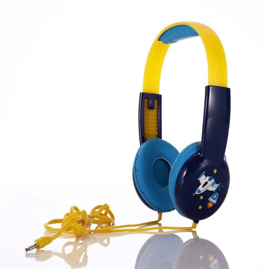 KID101 Portable Cute Children Learning Wired Headphone(Black Yellow) - Multimedia Headset by PMC Jewellery | Online Shopping South Africa | PMC Jewellery | Buy Now Pay Later Mobicred