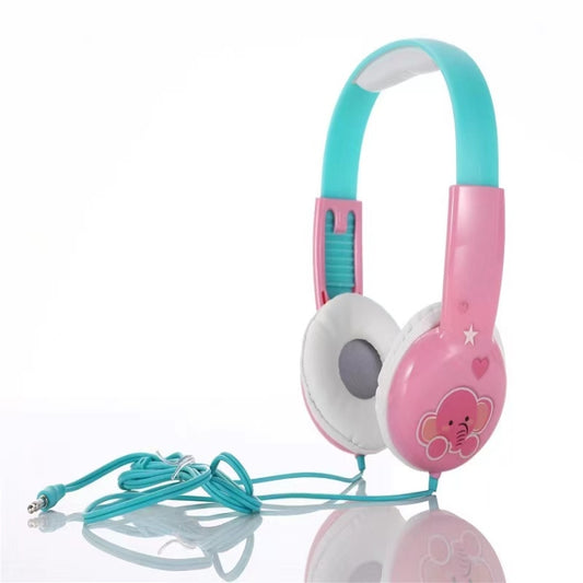 KID101 Portable Cute Children Learning Wired Headphone(Pink Green) - Multimedia Headset by PMC Jewellery | Online Shopping South Africa | PMC Jewellery | Buy Now Pay Later Mobicred