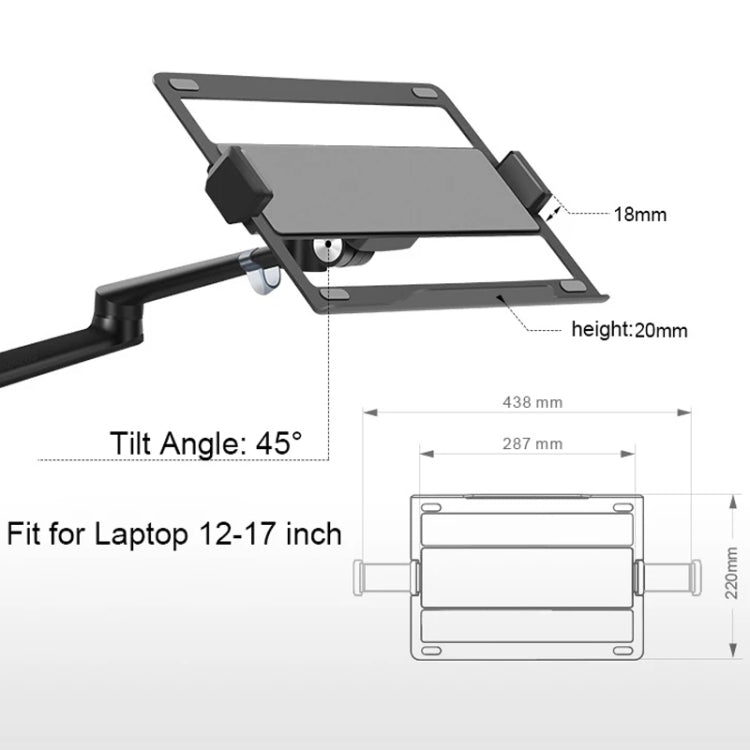 OL-3L Height Adjustable Laptop Stand - Laptop Stand by PMC Jewellery | Online Shopping South Africa | PMC Jewellery | Buy Now Pay Later Mobicred