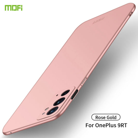 For OnePlus 9RT 5G MOFI Frosted PC Ultra-thin Hard Phone Case(Rose Gold) - OnePlus Cases by MOFI | Online Shopping South Africa | PMC Jewellery