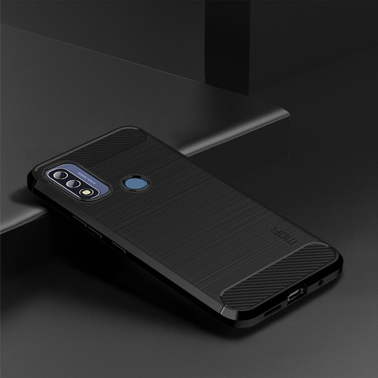 For Motorola Moto G Pure 2021 MOFI Gentleness Series Brushed Texture Carbon Fiber Soft TPU Case(Black) - Motorola Cases by MOFI | Online Shopping South Africa | PMC Jewellery