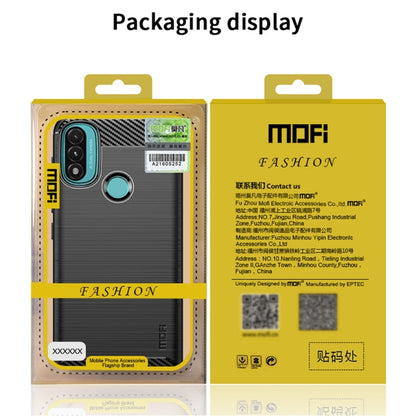 For Motorola Moto G Pure 2021 MOFI Gentleness Series Brushed Texture Carbon Fiber Soft TPU Case(Blue) - Motorola Cases by MOFI | Online Shopping South Africa | PMC Jewellery | Buy Now Pay Later Mobicred