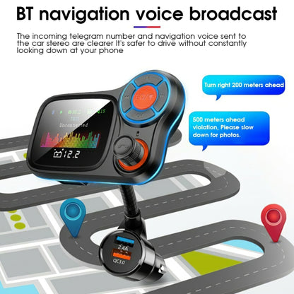 T831 Bluetooth 5.0 Car FM Transmitter Colorful Adapter Car MP3 Player - Bluetooth Car Kits by PMC Jewellery | Online Shopping South Africa | PMC Jewellery | Buy Now Pay Later Mobicred