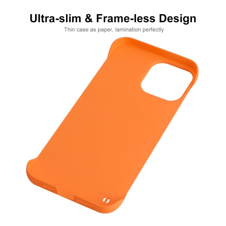 For iPhone 12 Pro Max ENKAY Matte Frameless Hard PC Case(Orange) - iPhone 12 Pro Max Cases by ENKAY | Online Shopping South Africa | PMC Jewellery | Buy Now Pay Later Mobicred