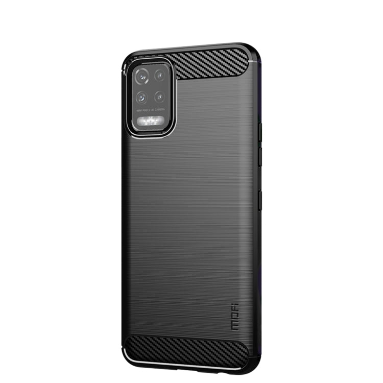 For LG K52 / K62 / K62+ / Q52 / Q62  MOFI Gentleness Brushed Carbon Fiber Soft TPU Case(Black) - LG by MOFI | Online Shopping South Africa | PMC Jewellery | Buy Now Pay Later Mobicred