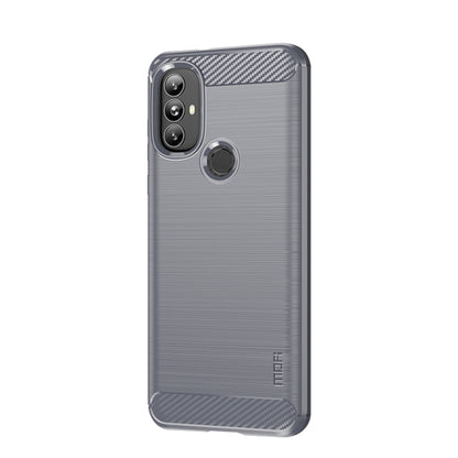 For Motorola Moto G Power 2022 MOFI Gentleness Brushed Carbon Fiber Soft TPU Case(Gray) - Motorola Cases by MOFI | Online Shopping South Africa | PMC Jewellery | Buy Now Pay Later Mobicred