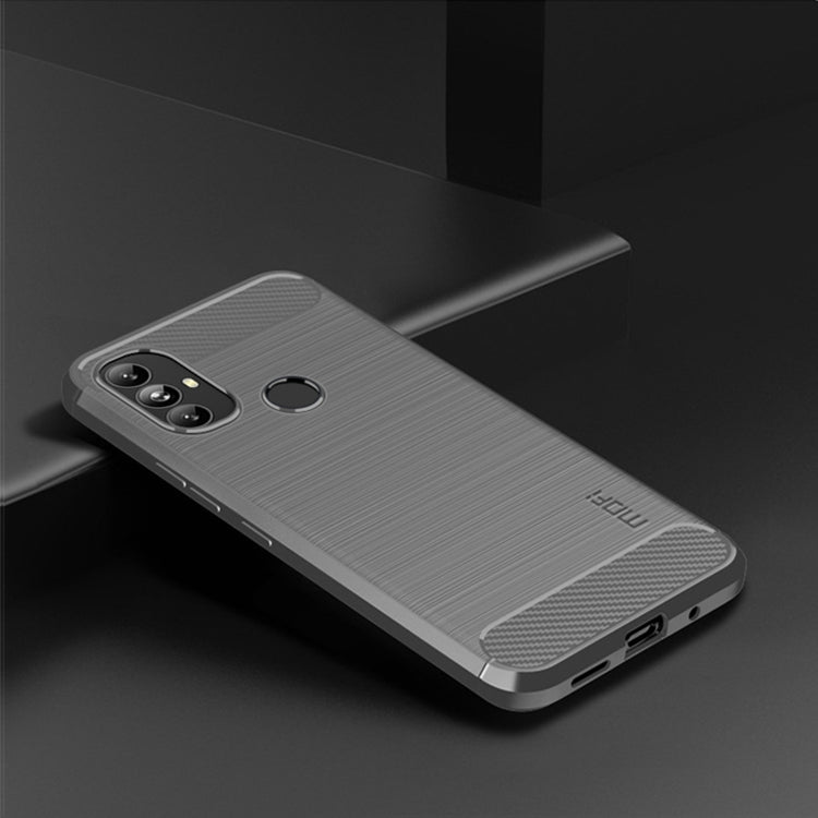 For Motorola Moto G Power 2022 MOFI Gentleness Brushed Carbon Fiber Soft TPU Case(Gray) - Motorola Cases by MOFI | Online Shopping South Africa | PMC Jewellery | Buy Now Pay Later Mobicred