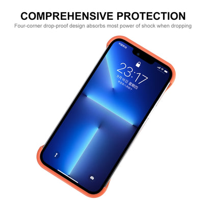 For iPhone 13 Pro ENKAY Frameless Hollow Shockproof PC Case (White) - iPhone 13 Pro Cases by ENKAY | Online Shopping South Africa | PMC Jewellery | Buy Now Pay Later Mobicred