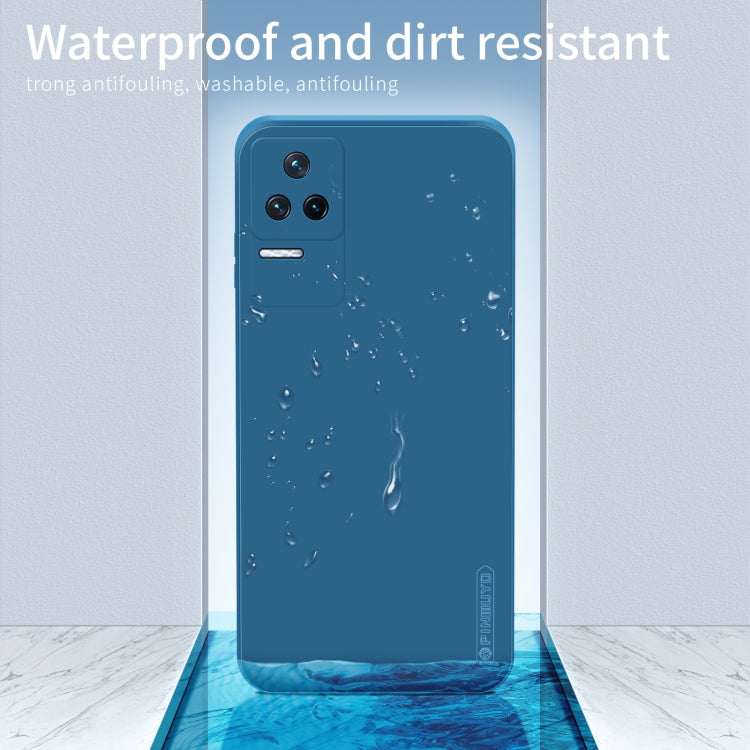 For Xiaomi Redmi K50 / K50 Pro PINWUYO Sense Series Liquid Silicone TPU Phone Case(Blue) - More Brand by PINWUYO | Online Shopping South Africa | PMC Jewellery | Buy Now Pay Later Mobicred