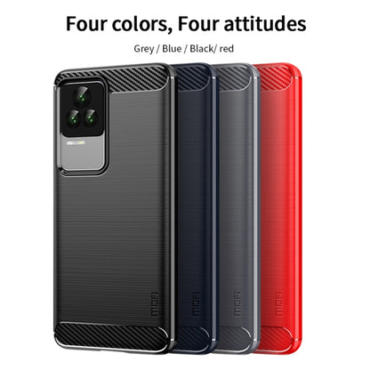 For Xiaomi Redmi K50 / K50 Pro MOFI Gentleness Brushed Carbon Fiber Soft TPU Case(Black) - Xiaomi Cases by MOFI | Online Shopping South Africa | PMC Jewellery | Buy Now Pay Later Mobicred