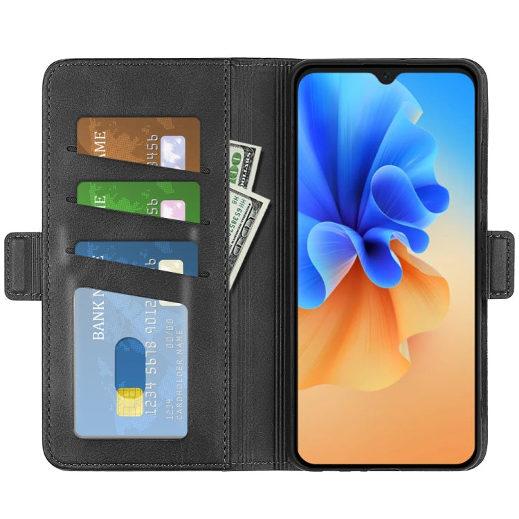 For Blackview A55 Pro Dual-side Magnetic Buckle Leather Phone Case(Black) - More Brand by PMC TechLife | Online Shopping South Africa | PMC TechLife