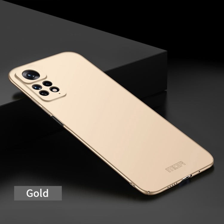 For Xiaomi Redmi Note 11 Pro Global MOFI Frosted PC Ultra-thin Hard  Phone Case(Gold) - Xiaomi Cases by MOFI | Online Shopping South Africa | PMC Jewellery