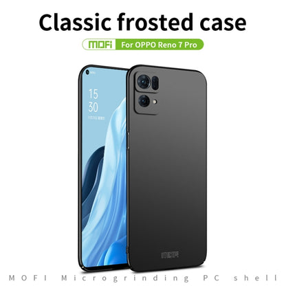 For OPPO Reno7 Pro MOFI Frosted PC Ultra-thin Hard Case(Black) - OPPO Cases by MOFI | Online Shopping South Africa | PMC Jewellery