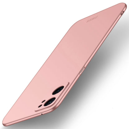 For OPPO Reno7 SE MOFI Frosted PC Ultra-thin Hard Case(Rose Gold) - OPPO Cases by MOFI | Online Shopping South Africa | PMC Jewellery