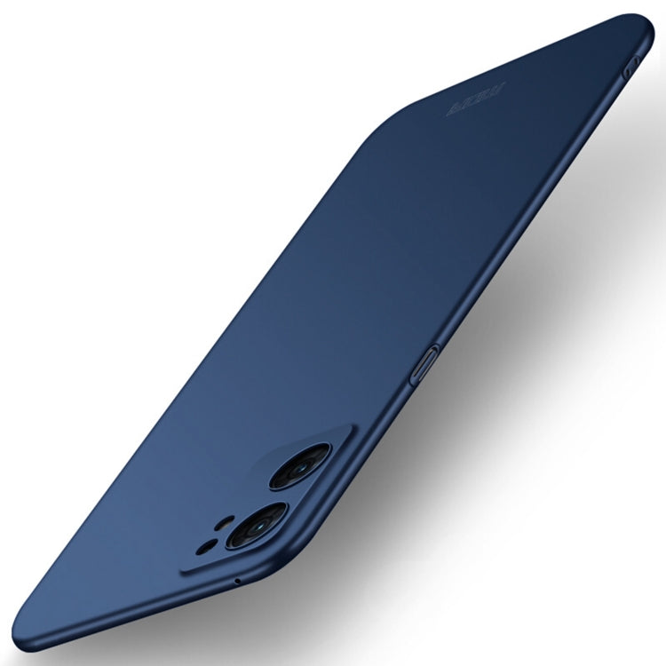 For OPPO Find X5 Lite / Reno7 Global MOFI Frosted PC Ultra-thin Hard Case(Blue) - free shipping - PMC TechLife - Order now!