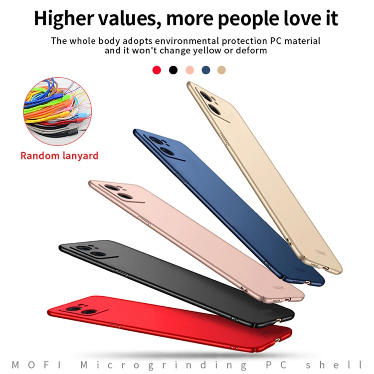 For OPPO Reno7 4G / F21 Pro 4G MOFI Frosted PC Ultra-thin Hard Case(Rose gold) - OPPO Cases by MOFI | Online Shopping South Africa | PMC Jewellery