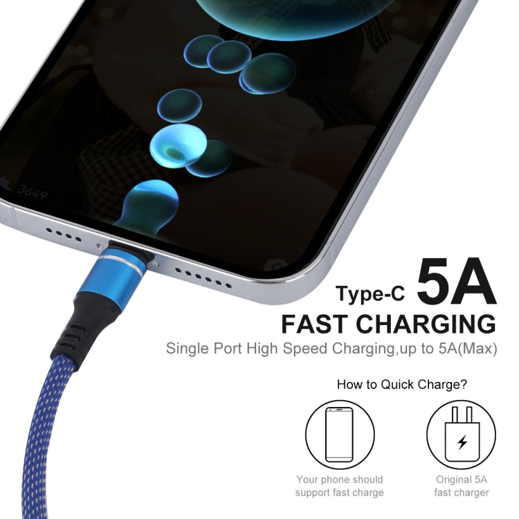 ENKAY ENK-CB121 1.5m 3 in 1 USB 3.0 to Type-C / 8 Pin / Micro USB 5A Fast Charging Cable(Blue) - Multifunction Cable by ENKAY | Online Shopping South Africa | PMC Jewellery | Buy Now Pay Later Mobicred