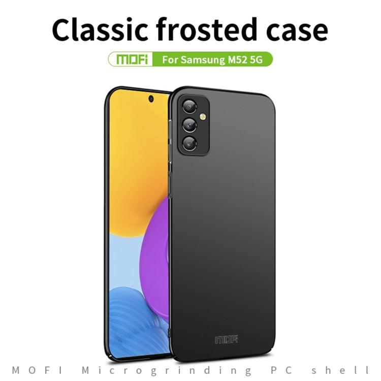 For Samsung Galaxy M52 5G MOFI Frosted PC Ultra-thin Hard Case(Black) -  by MOFI | Online Shopping South Africa | PMC Jewellery