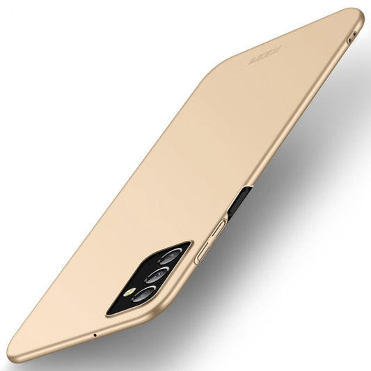 For Samsung Galaxy M52 5G MOFI Frosted PC Ultra-thin Hard Case(Gold) -  by MOFI | Online Shopping South Africa | PMC Jewellery