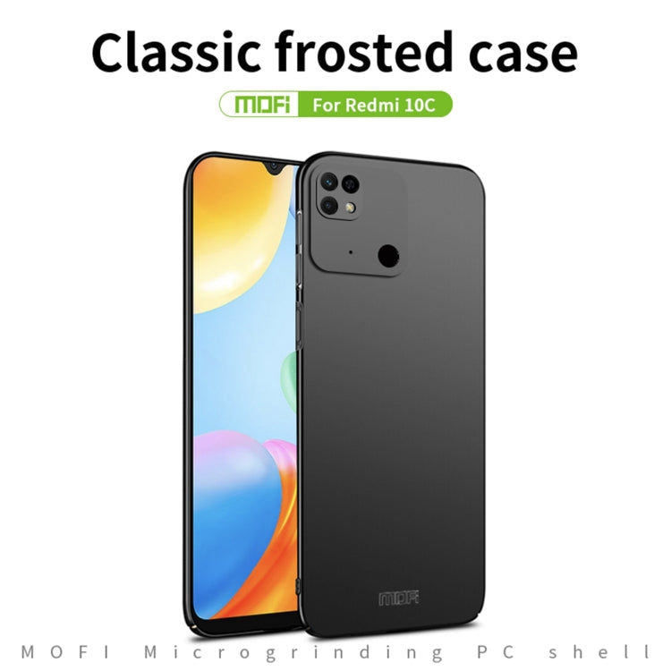 For Xiaomi Redmi 10C / Redmi 10 Power MOFI Frosted PC Ultra-thin Hard Case(Red) - Xiaomi Cases by MOFI | Online Shopping South Africa | PMC Jewellery