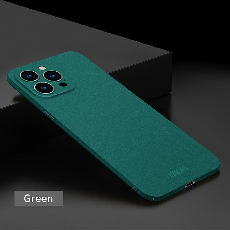 For iPhone 14 Pro MOFI Fandun Series Frosted PC Ultra-thin Phone Case(Green) - iPhone 14 Pro Cases by MOFI | Online Shopping South Africa | PMC Jewellery