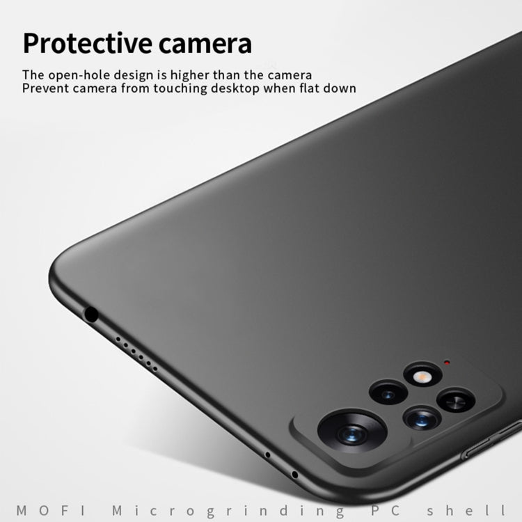 For Xiaomi Redmi Note 11E Pro MOFI Frosted PC Ultra-thin Hard Case(Black) - Xiaomi Cases by MOFI | Online Shopping South Africa | PMC Jewellery