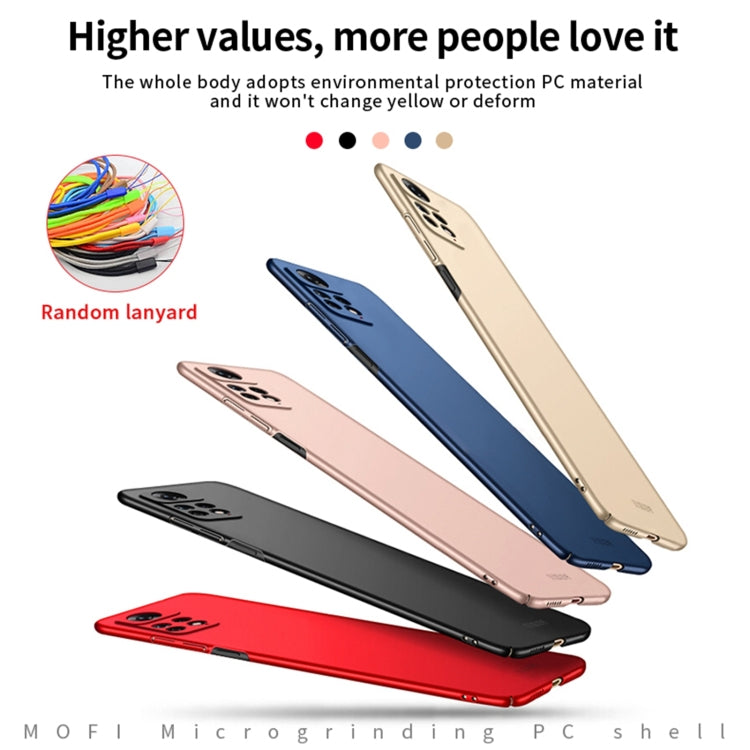 For Xiaomi Redmi Note 11E Pro MOFI Frosted PC Ultra-thin Hard Case(Red) - Xiaomi Cases by MOFI | Online Shopping South Africa | PMC TechLife | Buy Now Pay Later Mobicred