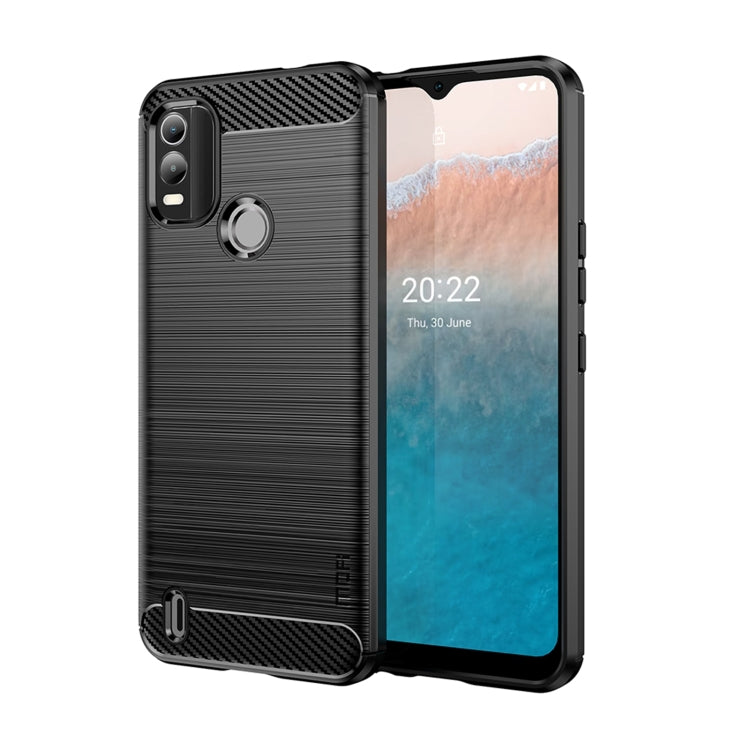 For Nokia C21 Plus MOFI Gentleness Brushed Carbon Fiber Soft TPU Case(Black) - Nokia Cases by MOFI | Online Shopping South Africa | PMC TechLife | Buy Now Pay Later Mobicred