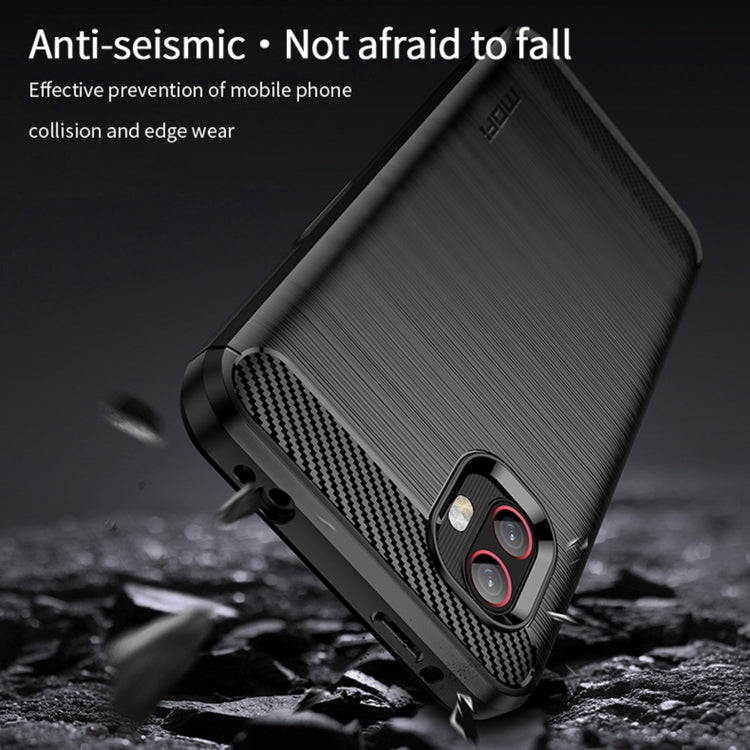 For Samsung Galaxy Xcover6 Pro / Xcover Pro 2 MOFI Gentleness Brushed Carbon Fiber Soft TPU Case(Gray) -  by MOFI | Online Shopping South Africa | PMC Jewellery | Buy Now Pay Later Mobicred