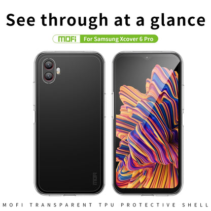 For Samsung Galaxy Xcover6 Pro MOFI Ming Series Ultra-thin TPU Phone Case(Transparent) - Galaxy Phone Cases by MOFI | Online Shopping South Africa | PMC Jewellery