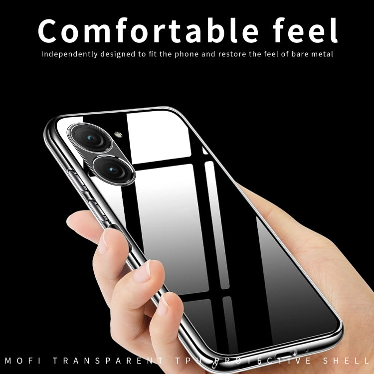 For Asus Zenfone9 MOFI Ming Series Ultra-thin TPU Phone Case(Transparent) - ASUS Cases by MOFI | Online Shopping South Africa | PMC TechLife | Buy Now Pay Later Mobicred