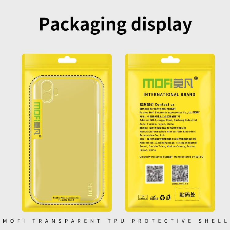 For Realme V20 5G MOFI Ming Series Ultra-thin TPU Phone Case(Transparent) - Realme Cases by MOFI | Online Shopping South Africa | PMC Jewellery