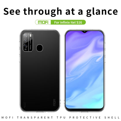 For Infinix itel S16 / Vision1 pro MOFI Ming Series Ultra-thin TPU Phone Case(Transparent) - Infinix Cases by MOFI | Online Shopping South Africa | PMC Jewellery