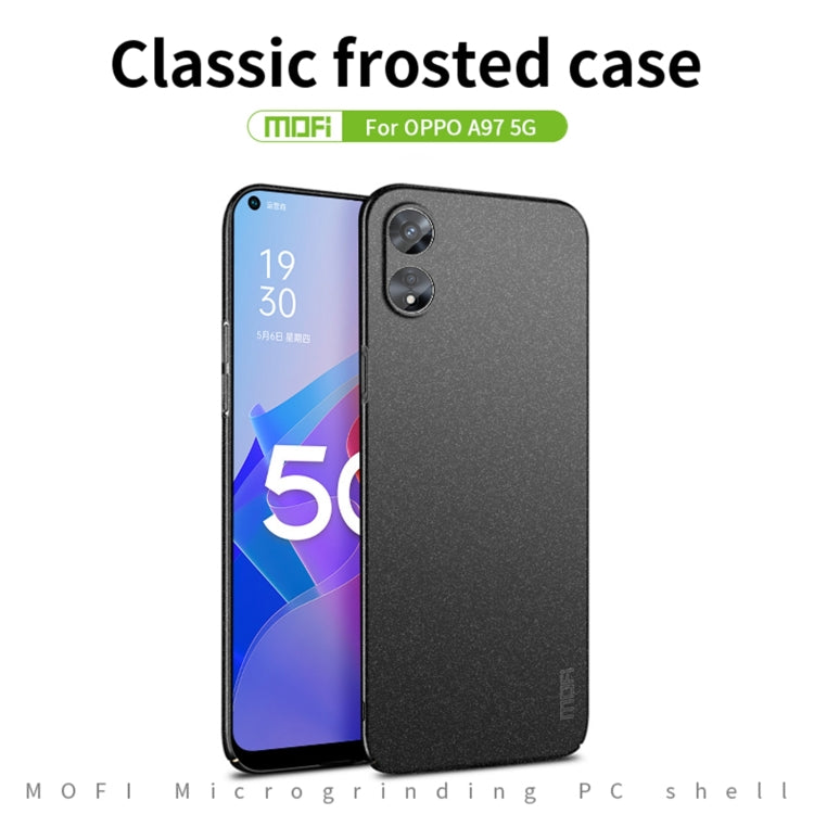 For OPPO A97 5G MOFI Frosted PC Ultra-thin Hard Phone Case(Gray) - OPPO Cases by MOFI | Online Shopping South Africa | PMC Jewellery