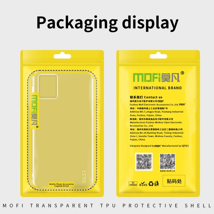 For Motorola Moto G32 MOFI Ming Series Ultra-thin TPU Phone Case(Transparent) - Motorola Cases by MOFI | Online Shopping South Africa | PMC Jewellery