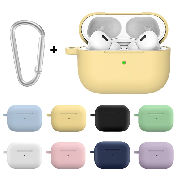 For Apple AirPods Pro 2 2022 ENKAY Thickened Silicone Protective Case with Keychain(Mint Green) - For AirPods Pro 2 by ENKAY | Online Shopping South Africa | PMC Jewellery | Buy Now Pay Later Mobicred