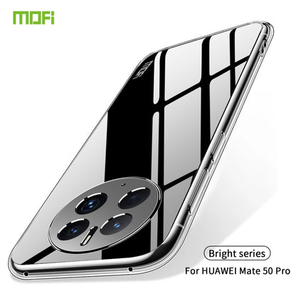 For Huawei Mate 50 Pro MOFI Ming Series Ultra-thin TPU Phone Case(Transparent) - Huawei Cases by MOFI | Online Shopping South Africa | PMC Jewellery