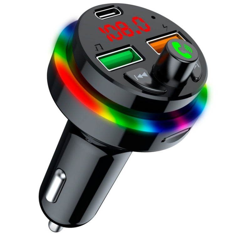 PDF17 Car Bluetooth 5.0 Charger FM Transmitter Type-C Dual USB MP3 Music Player - Bluetooth Car Kits by PMC TechLife | Online Shopping South Africa | PMC TechLife | Buy Now Pay Later Mobicred