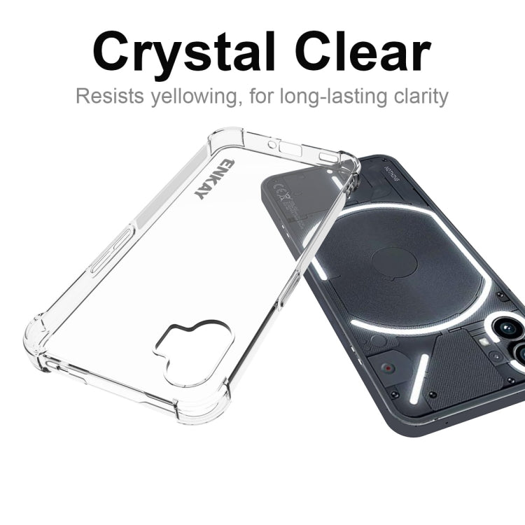 For Nothing Phone 1 ENKAY Clear TPU Shockproof Phone Case - More Brand by ENKAY | Online Shopping South Africa | PMC Jewellery | Buy Now Pay Later Mobicred