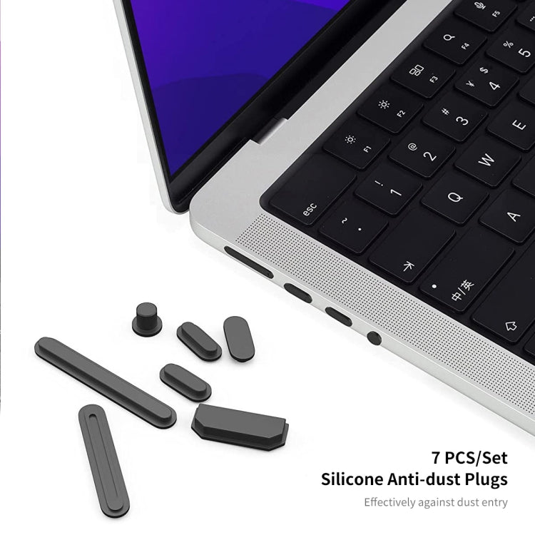 For MacBook Pro 14.2 A2442/A2779 2023 ENKAY Hat-Prince 3 in 1 Spaceman Pattern Laotop Protective Crystal Case with TPU Keyboard Film / Anti-dust Plugs, Version:US(Spaceman No.1) - MacBook Pro Cases by ENKAY | Online Shopping South Africa | PMC Jewellery | Buy Now Pay Later Mobicred