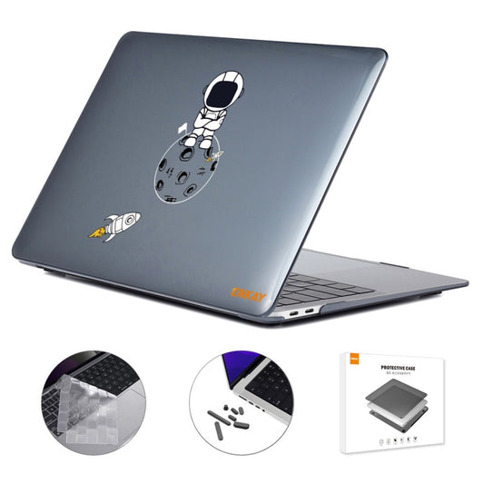 For MacBook Pro 16.2 A2485/A2880 2023 ENKAY Hat-Prince 3 in 1 Spaceman Pattern Laotop Protective Crystal Case with TPU Keyboard Film / Anti-dust Plugs, Version:US(Spaceman No.4) - MacBook Pro Cases by ENKAY | Online Shopping South Africa | PMC Jewellery | Buy Now Pay Later Mobicred