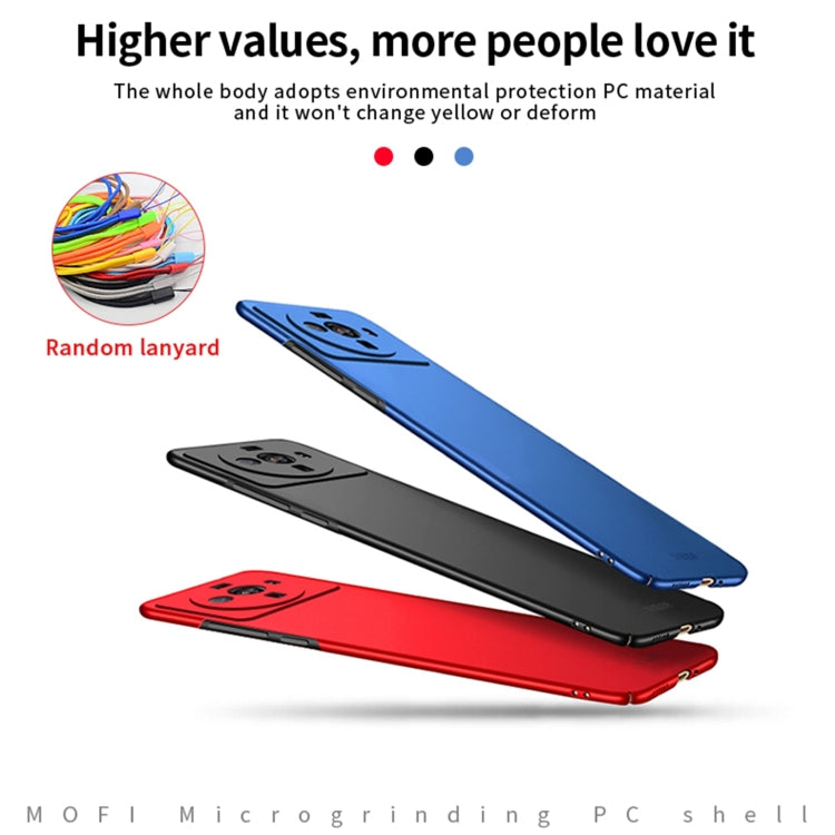 For Xiaomi 12s Ultra MOFI Micro Frosted PC Ultra-thin Hard Case(Blue) - Xiaomi Cases by MOFI | Online Shopping South Africa | PMC TechLife | Buy Now Pay Later Mobicred